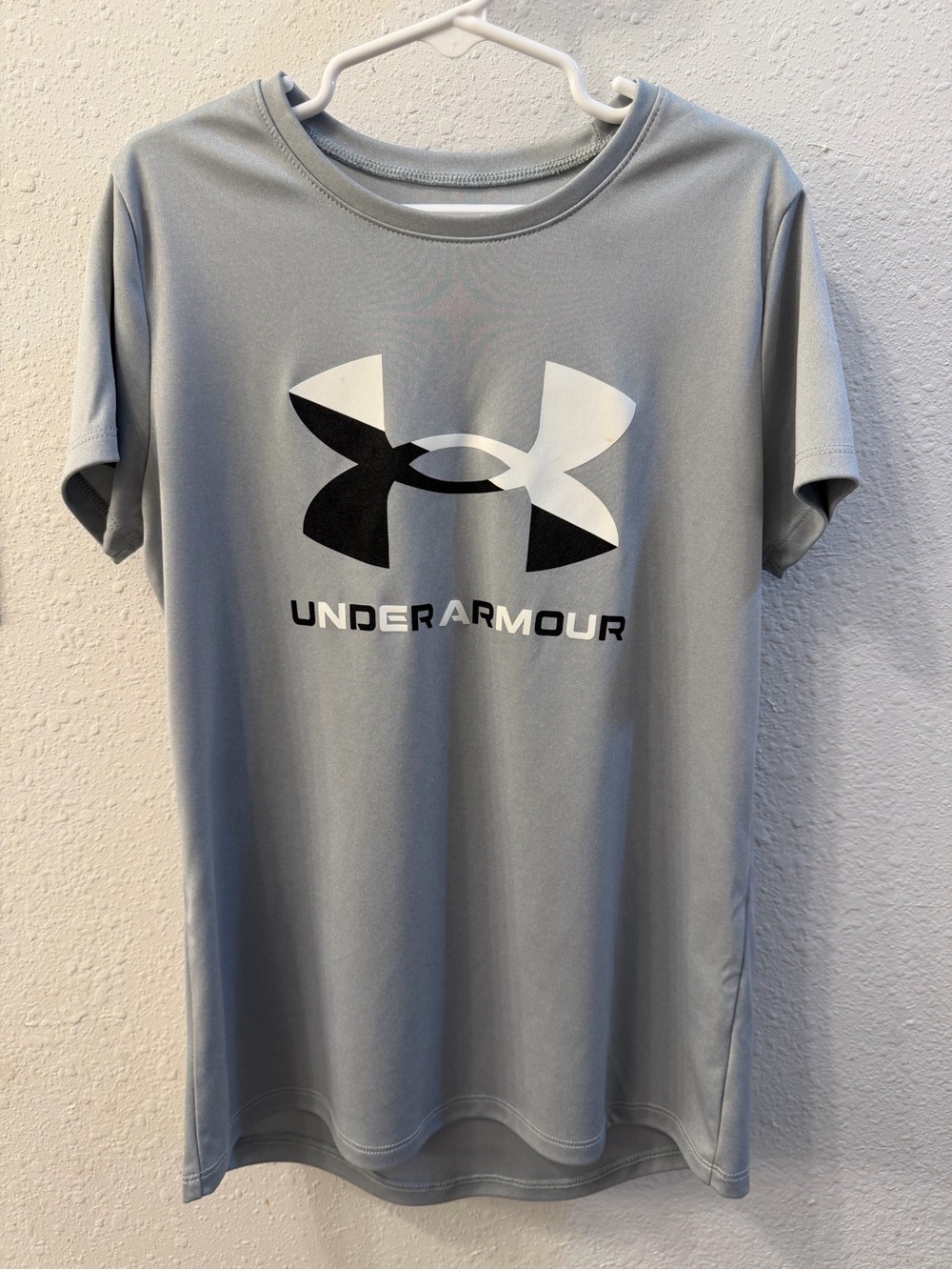Under Armour Light Gray Short Sleeve Logo Tee